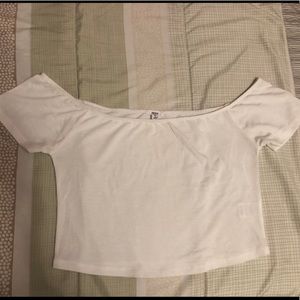 Off the shoulder crop top